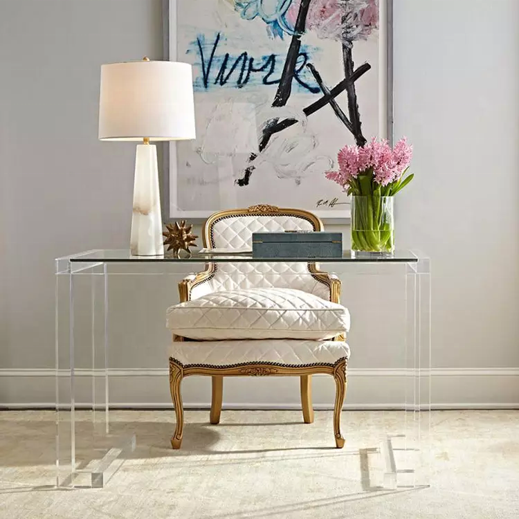 Luxury Transparent Acrylic Desk Bar Clear Acrylic Table Long Table acrylic office desk