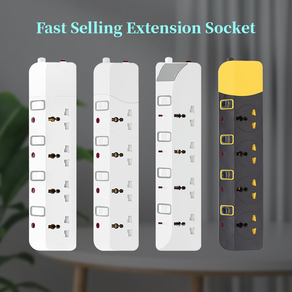 UAE Dubai 3 Pin Multi Socket Power Strips UK Plug Extension