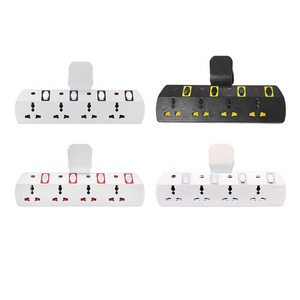 T504M UAE Dubai T shaped Electrical 4 Pin Universal Socket Power Multi Plug Adapter