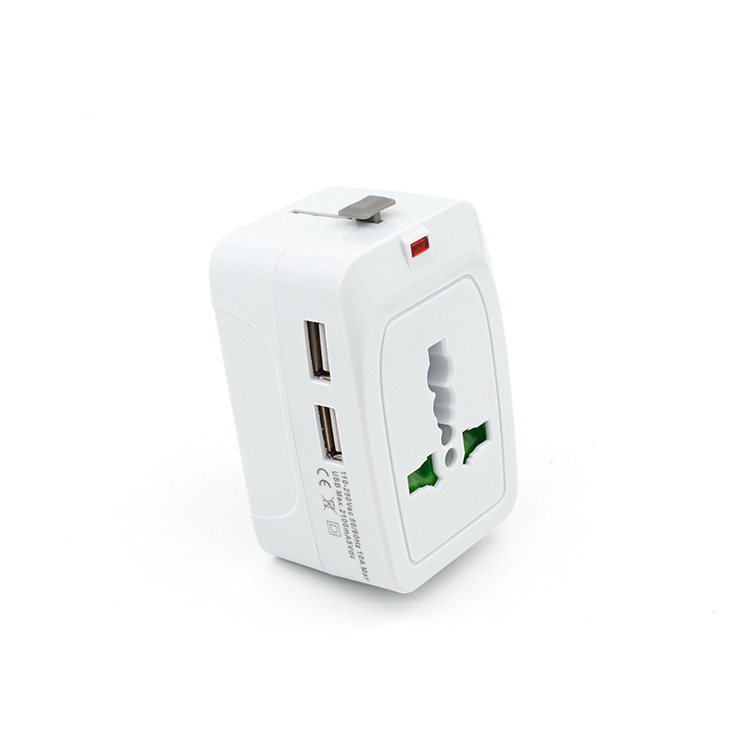 UAE Dubai Universal Travel Adapter with Dual USB Charging