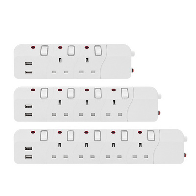 Kuwait Power Plug Extension Socket Safety Brand With USB Gmark