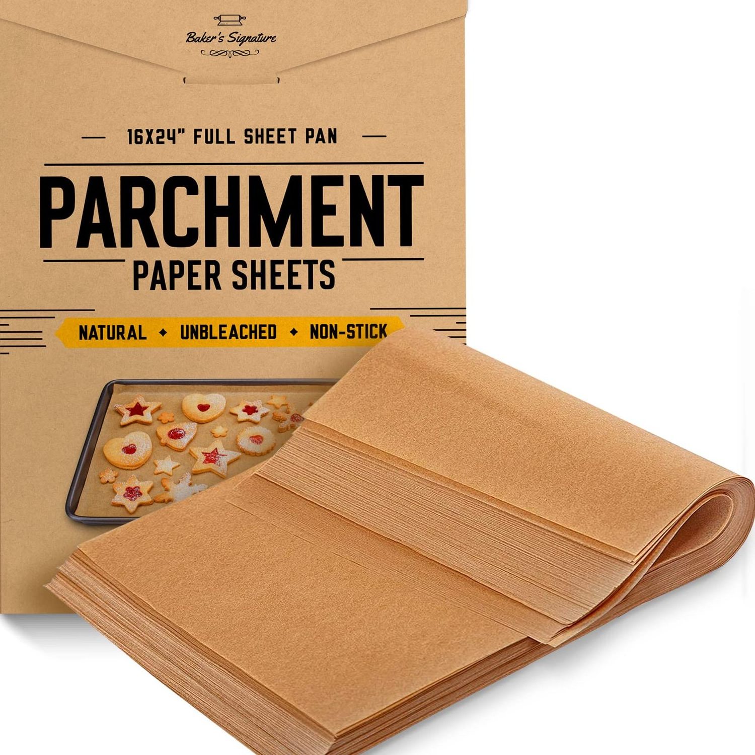 hot 200 Pcs Parchment Paper Baking Sheets 12x16 Inches Non-Stick Precut Baking Parchment Perfect for Baking Grilling