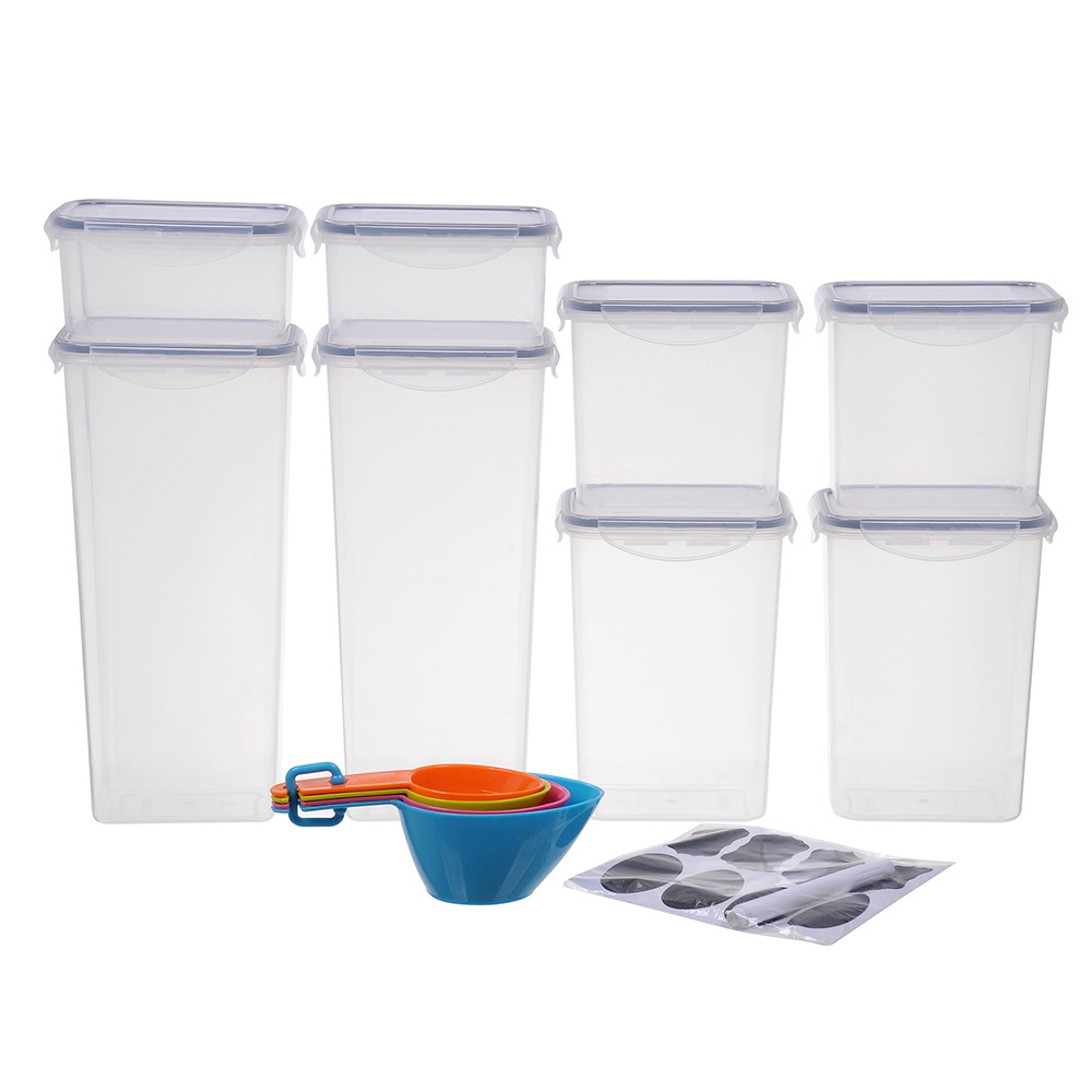 2L plastic airtight rice storage container rice nut marshmallow sponges rice flour storage container dispenser