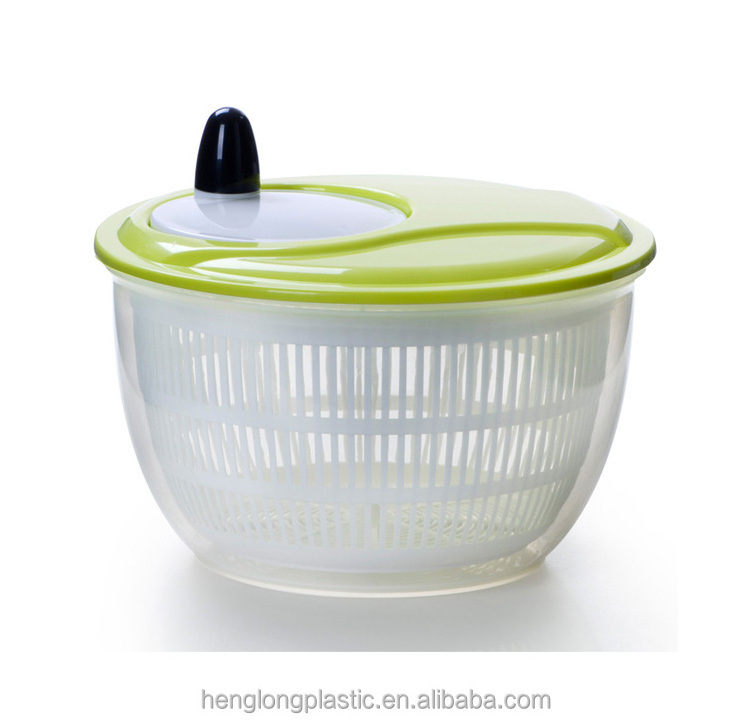 Plastic Manual Salad Spinner Vegetable Spinner Salade Spinner, Colander With Basket