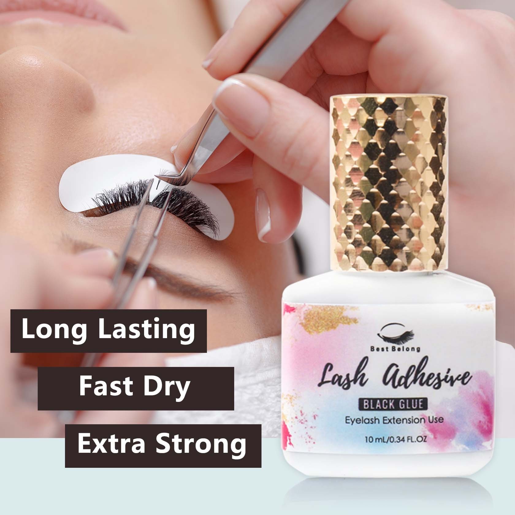 Lash Glue Korean Eyelash Adhesive Individual Volume Oil Proof Eyelash Extension Glue Professional Glue for Lash Extension