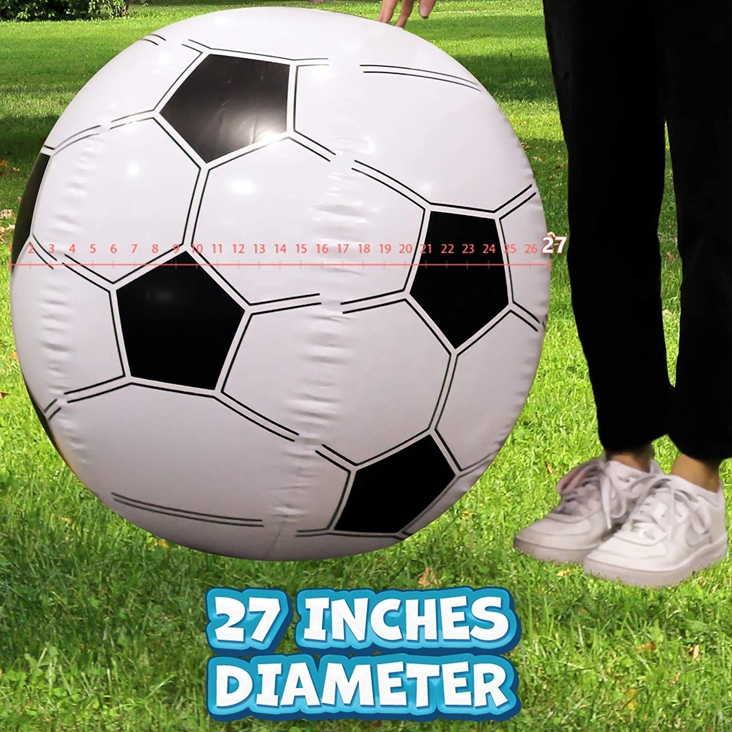 Large Beach Ball for Kids: Best Soccer Ball Giant Beach Balls for Pool.