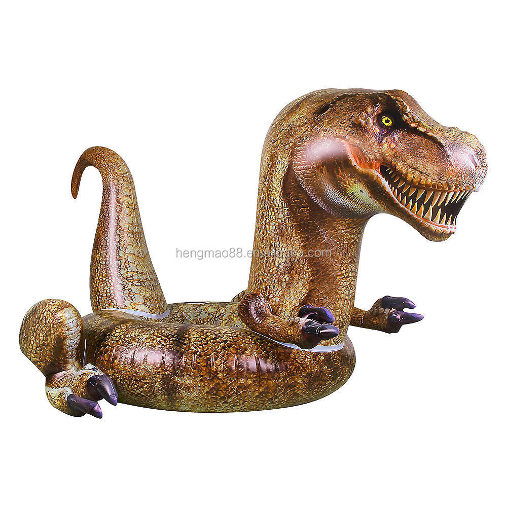 giant size dinosaur inflatable t-rex pool float