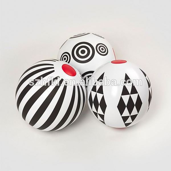 customized black triangle pattern pool party beach ball