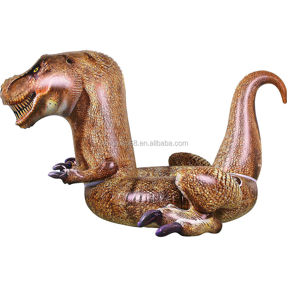 giant size dinosaur inflatable t-rex pool float