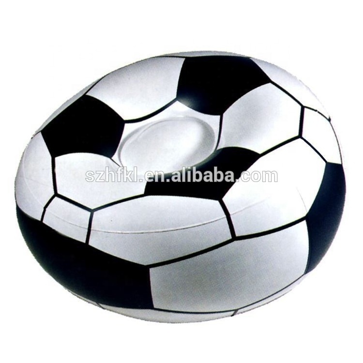 comfortable football design relax inflatable soccer sofa chair,soccer ball shaped lounge inflatable sofa