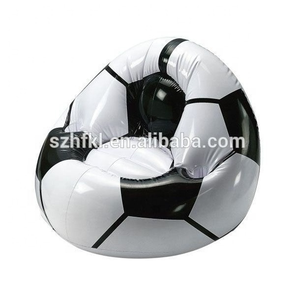 comfortable football design relax inflatable soccer sofa chair,soccer ball shaped lounge inflatable sofa