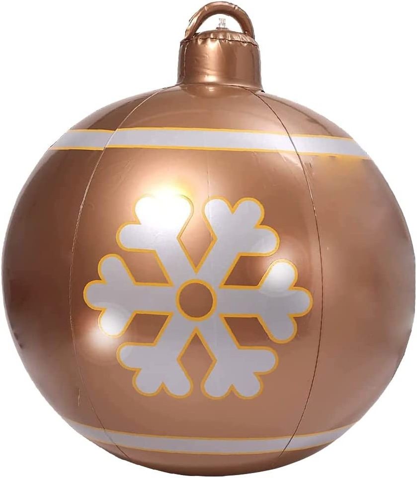 Inflatable Large Christmas Decorated Ball Inflatable PVC Ball for Home Christmas New Year Festive Decorations