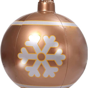 Inflatable Large Christmas Decorated Ball Inflatable PVC Ball for Home Christmas New Year Festive Decorations