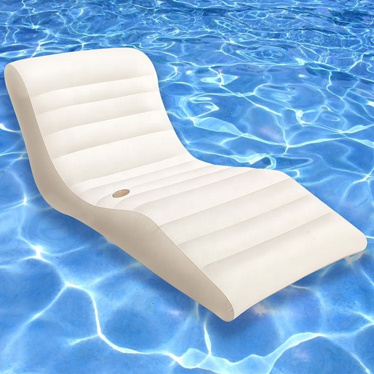 adult inflatable floating chaise lounger chair