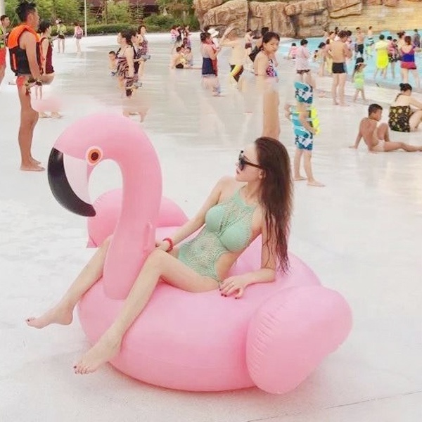 wholesale pink small inflatable flamingo float