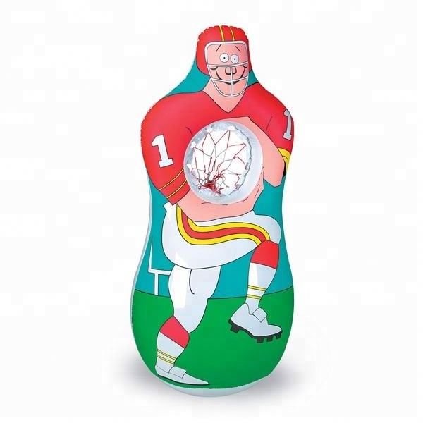 kids soccer traget game custom inflatable football player