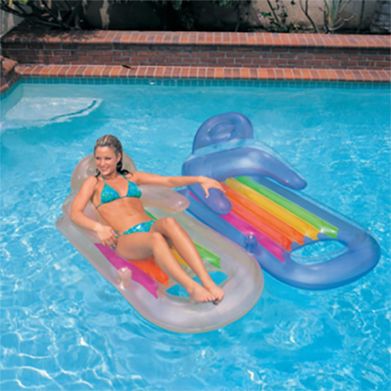 comfortable trendy pvc floating chair inflatable lounge float