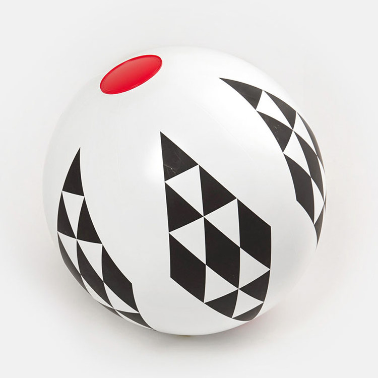 customized black triangle pattern pool party beach ball