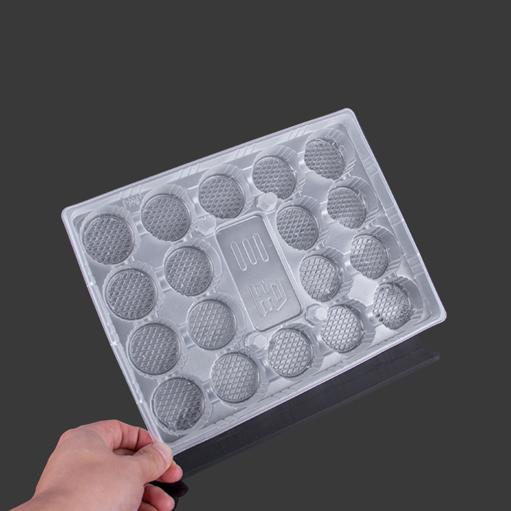 Plastic compartment plate disposable meatballs chocolate packaging tray containers