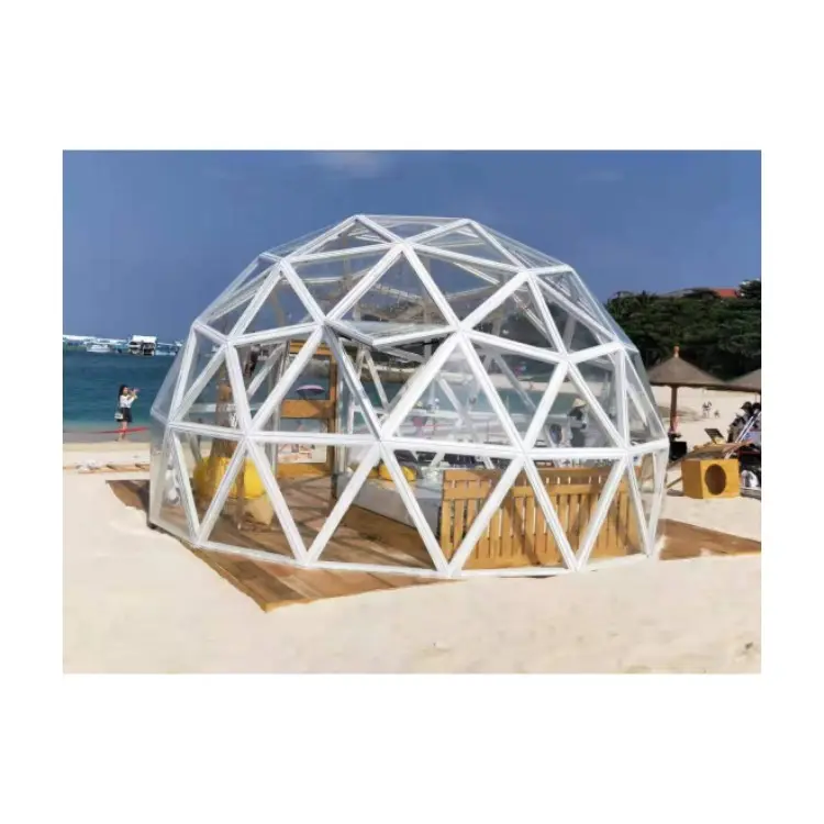 Outdoor Glass Dome House Garden Igloo Tent Geodesic Dome Tent Glamping Dome Tent