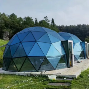 Outdoor Glass Dome House Garden Igloo Tent Geodesic Dome Tent Glamping Dome Tent