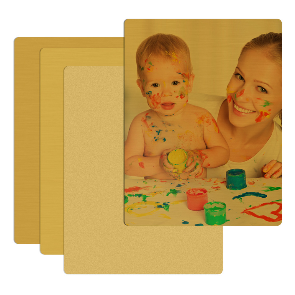 4000 Series sublimation aluminium sheet A3 A4 brush gold aluminum for sublimation for HD printed photo