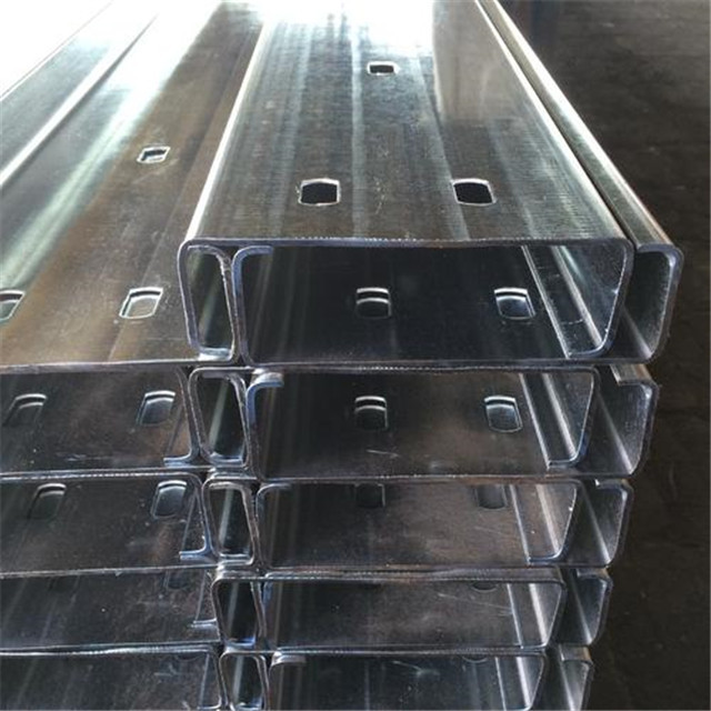 steel processing parts galvanized u beam steel U channel structural steel c channel / C profile price Purlin