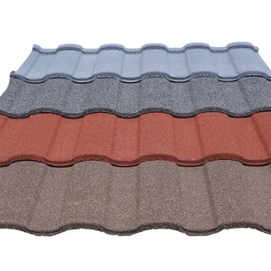 Newest Traditional Style Stone Coated Metal Roofing Tiles Building Construction Materials for House and Office Roof Color