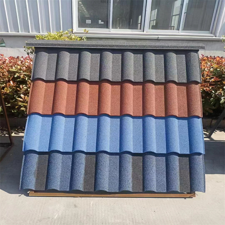 Newest Traditional Style Stone Coated Metal Roofing Tiles Building Construction Materials for House and Office Roof Color