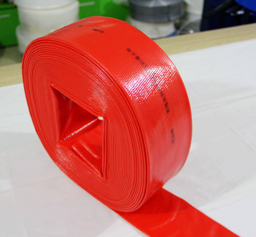 High quality PVC red flat drain pipe 12 3 4 5 6 8 10 12 14 16 inch for pond pump farm agricultural irrigation