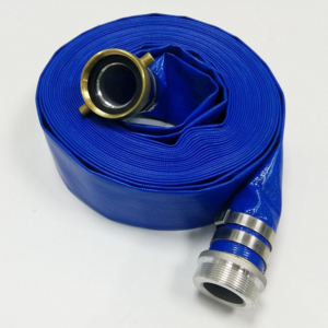 Flat Hose Flexible Farm Irrigation Pvc Layflat / Lay Flat Drain Hose Pipe For Agriculture Irrigation