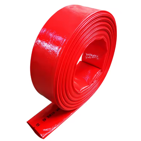 High quality PVC red flat drain pipe 12 3 4 5 6 8 10 12 14 16 inch for pond pump farm agricultural irrigation