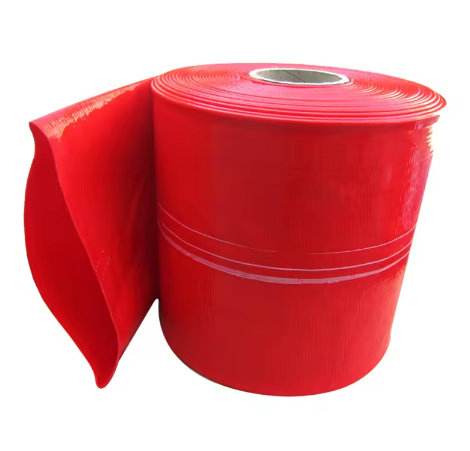 High quality PVC red flat drain pipe 12 3 4 5 6 8 10 12 14 16 inch for pond pump farm agricultural irrigation