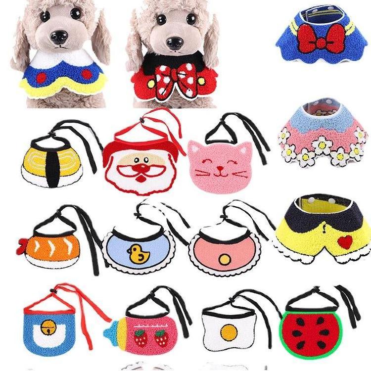 Wholesale Soft Custom Christmas Printing Triangle Bibs Cooling Personalized Pet Scarf Cat Dog Bandana