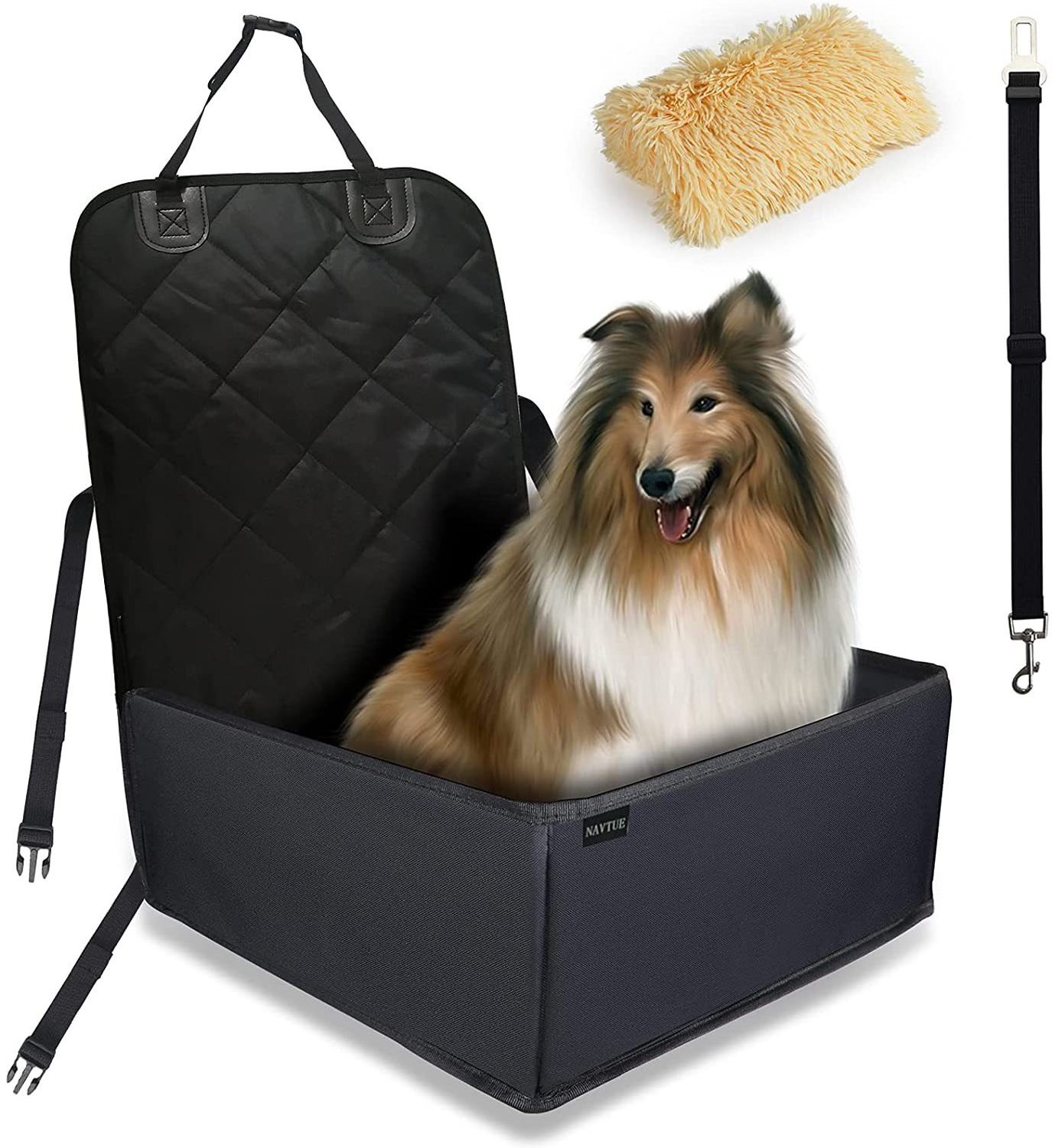 Robust Waterproof Reinforced Extra Stable Dog Car Seat for Medium Dogs