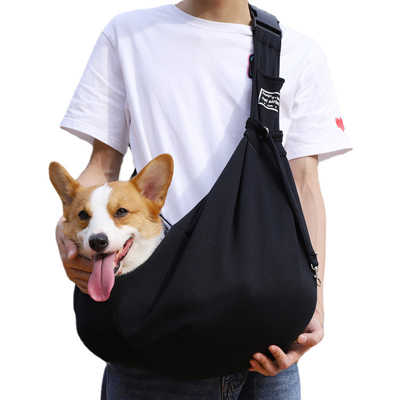 Travel Safety Carry Hand-Free Reversible Puppy Small Dogs and Cats Carrier Purse Dog Carrier Sling Storage Pocket