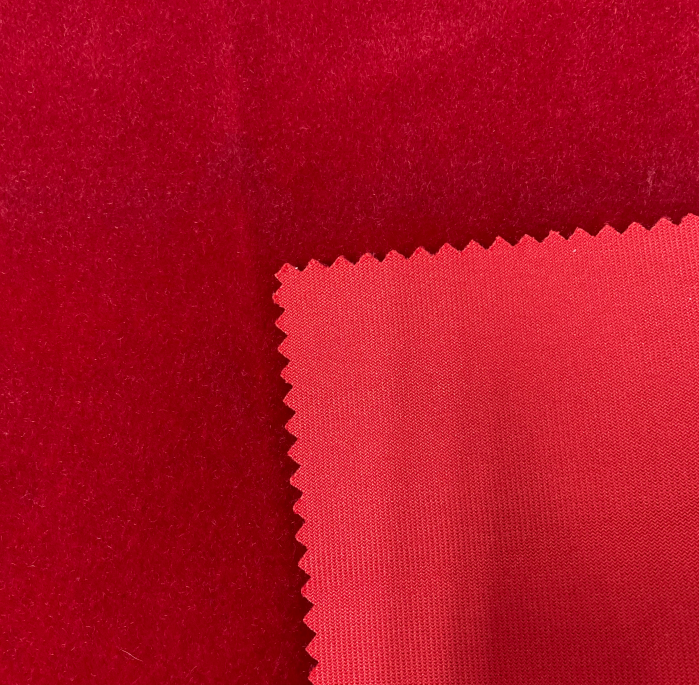 Keqiao directly factory high quality pd cash mere led velvet flocking fabric for winter clothes India market