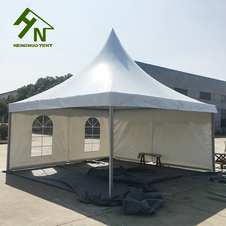 Movable 3x3 4x4 5x5 10x10 Outdoor Canvas Hexagon Gazebo Pagoda Tent With Waterproof Fabric