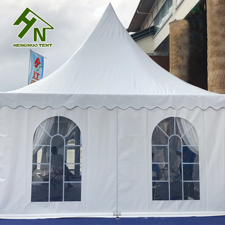 Movable 3x3 4x4 5x5 10x10 Outdoor Canvas Hexagon Gazebo Pagoda Tent With Waterproof Fabric