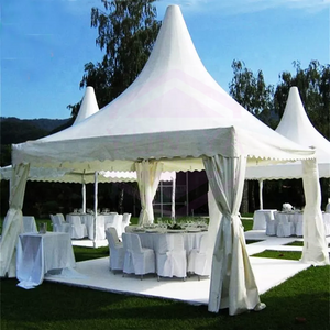 4X4m 6x6m Luxury Aluminium Alloy Snow Peak Gazebo Wedding Party Tent With Clear Windows