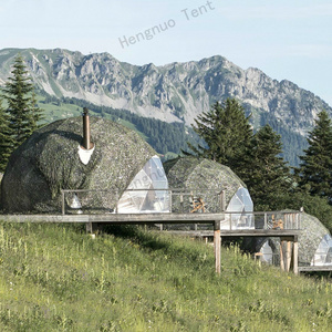 Half Sphere Outdoor Dome Glamping Luxury Tent With Transparent Window