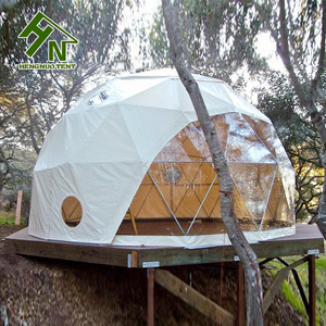 luxury hotel waterproof tent cover 10m geodesic dome tent