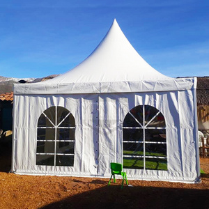 Outdoor Canopy Heavy Duty Exhibition Wedding Marquees Pagoda Tent With Sidewall