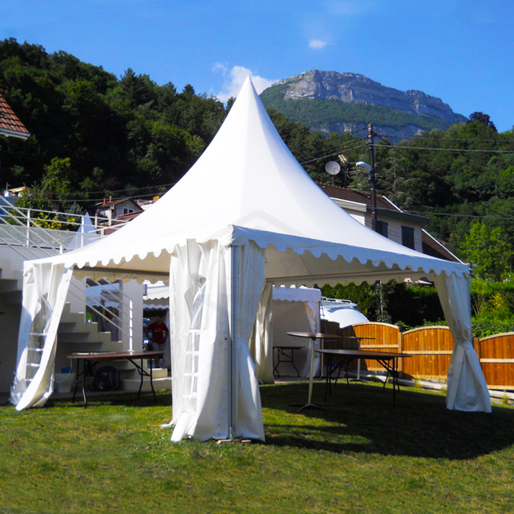 Outdoor Canopy Heavy Duty Exhibition Wedding Marquees Pagoda Tent With Sidewall