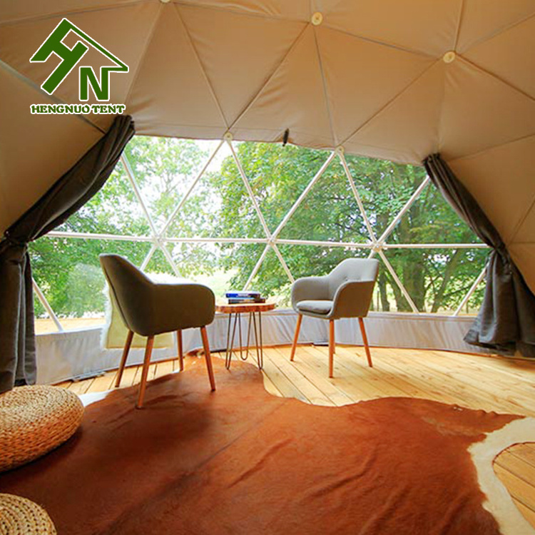 luxury hotel waterproof tent cover 10m geodesic dome tent