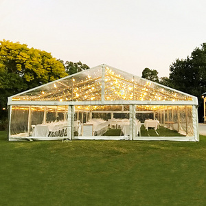 Luxury Wedding Events Banquet Tent Ceremony Church Marriage Marquee With Clear Roof And Sidewall