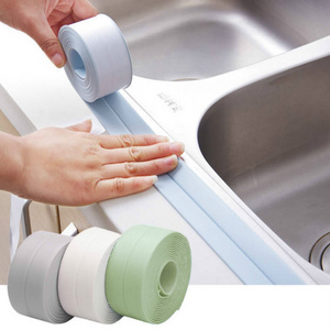 Bathroom Shower Sink Bath Sealing Strip Tapes White PVC Self Adhesive Waterproof Wall Stickers For Bathroom Kitchen Decoration