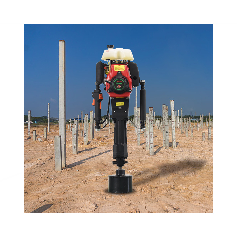 outlet Portable Pile Driver Low Noise and Hand post driver Vibration Petrol Post Driver  for Efficient Driving