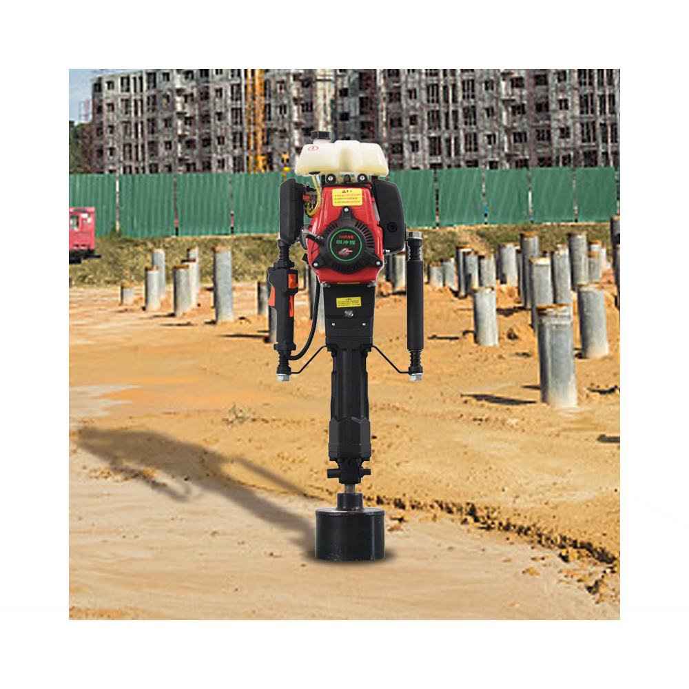 Portable 4-Stroke Gas Powered Pile Driver Low Noise and Hand post driver driver for printer sp-pos88v