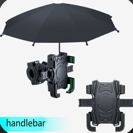 Waterproof Sun Shade Small Umbrella Phone Stand Motorcycle Battery Car Bike Navigation Phone Holder